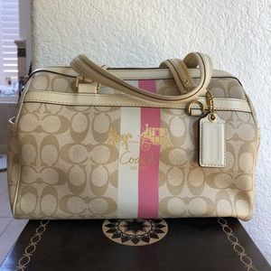Coach Heritage Signature Satchel handbag